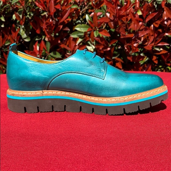 Jafa 397 Teal Loafers Size 38 NWOB - Picture 3 of 10